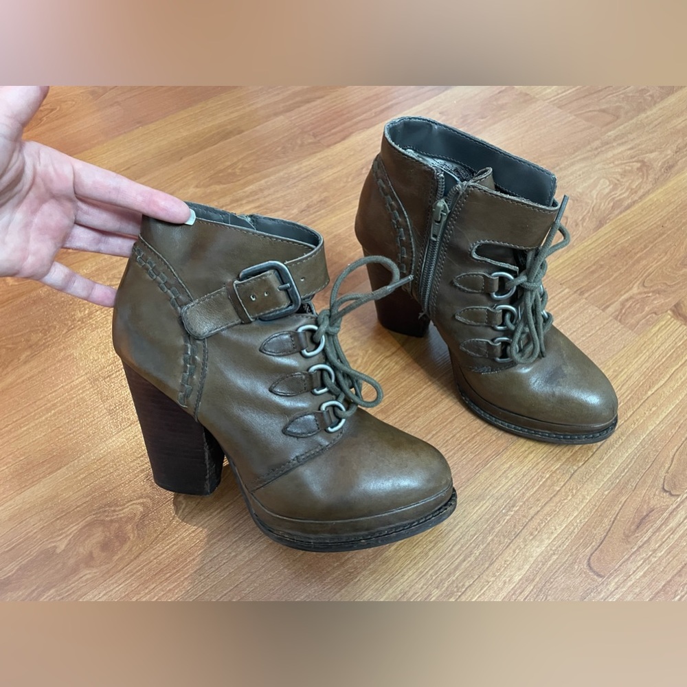 SEYCHELLES Leather Heel Booties